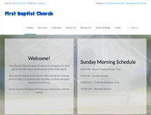 Tablet Screenshot of fbcglenwoodmn.com
